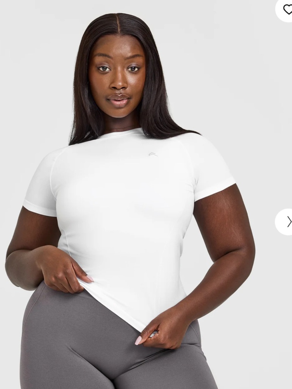 NEW Oner Active Go To Seamless Fitted Top Shirt White XS